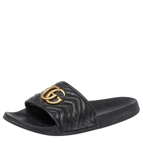 gold shoes mens gucci|gucci slides with gold gg.